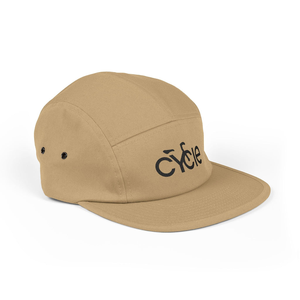 Cycle Embroidered 5-Panel Cap — Casual Cycling Hat