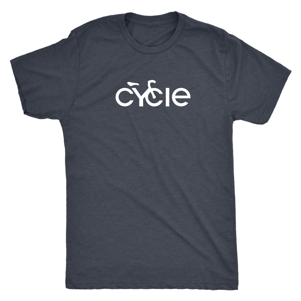 Men's Cycle T-Shirt (white ink)