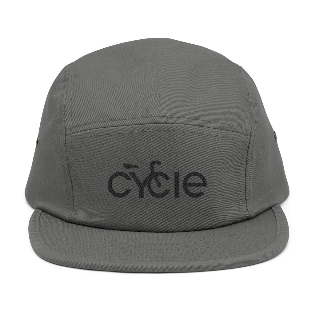Cycle Embroidered 5-Panel Cap — Casual Cycling Hat