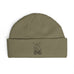 Embroidered Moose on Bike Cuff Beanie