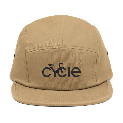 Cycle Embroidered 5-Panel Cap — Casual Cycling Hat