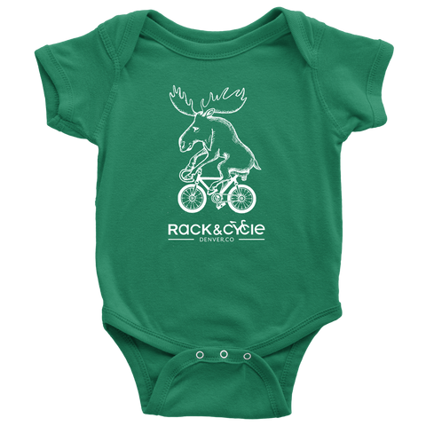 Infant Moose Onesie (white Ink)