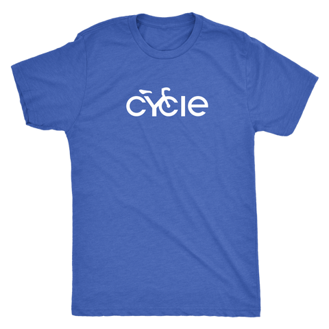 Men's Cycle T-Shirt (white ink)