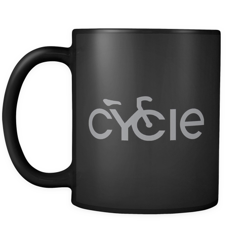 Cycle Mug on Black