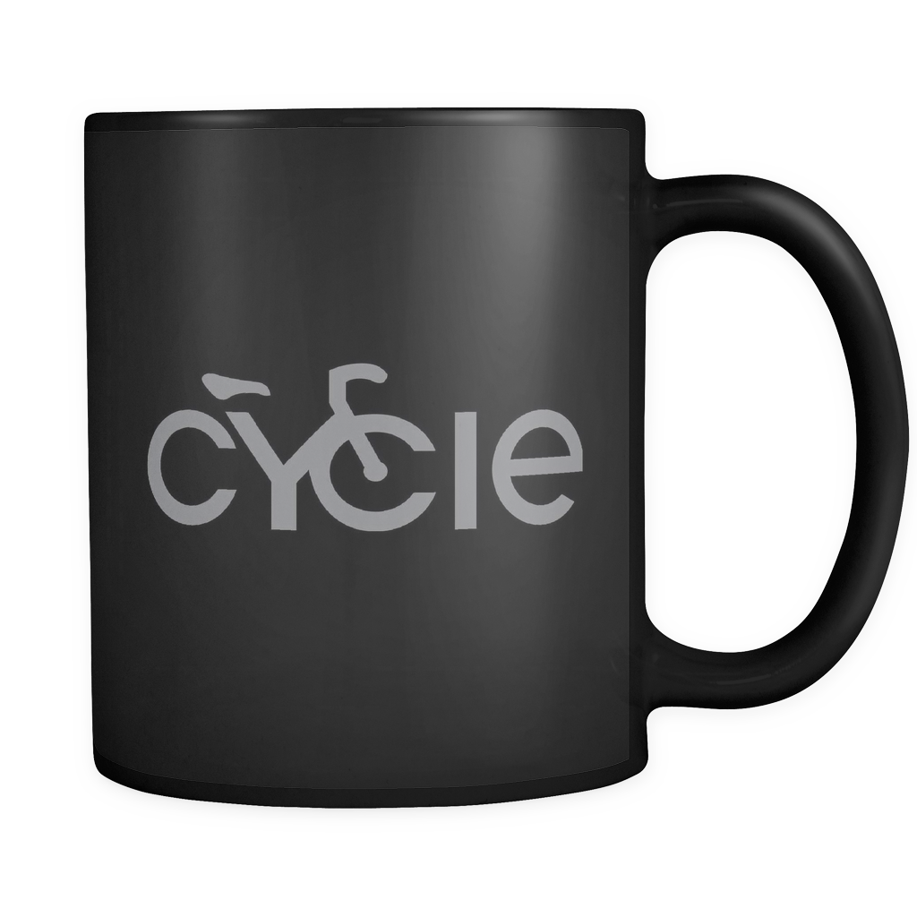 Cycle Mug on Black