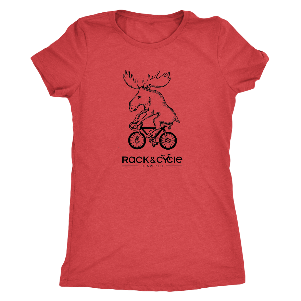 Women's Moose T-Shirt (black ink)