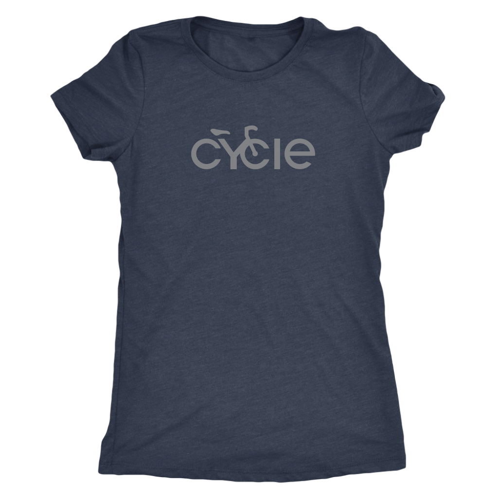 Women's Cycle T-Shirt (grey ink)