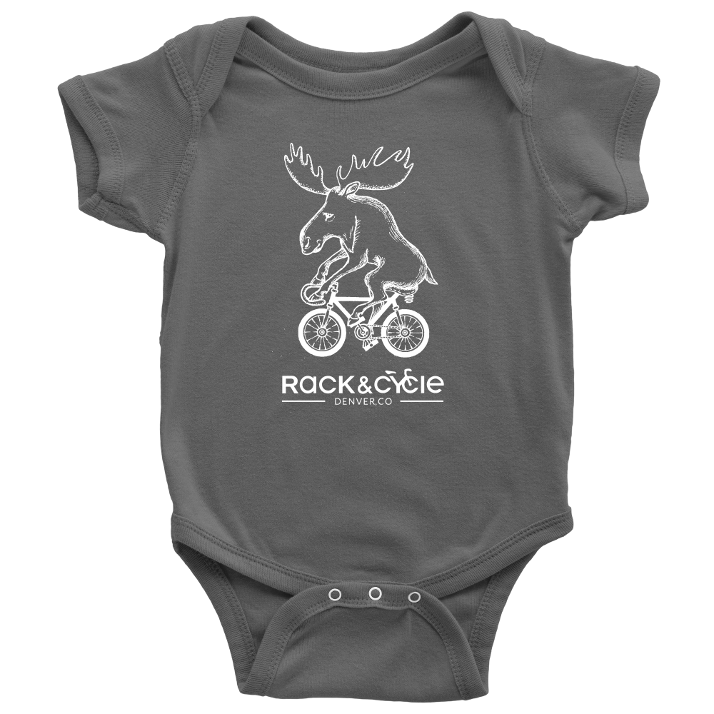 Infant Moose Onesie (white Ink)